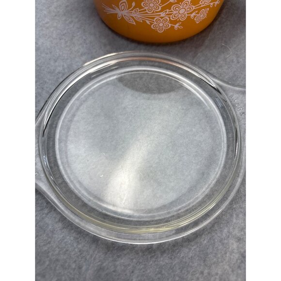 Pyrex Butterfly Gold 1 Quart Casserole Dish with Lid 473B Vintage - Picture 6 of 12